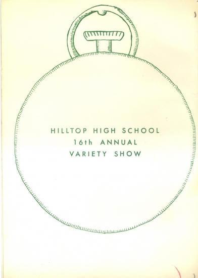 Variety Show 1975 - Back cover of the program
