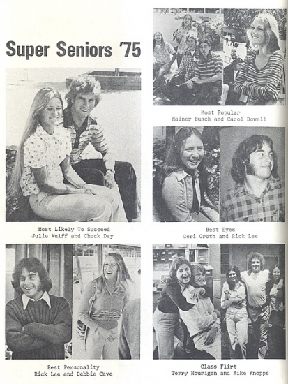 Super Seniors '75 (from addendum to our yearbook, page 1)