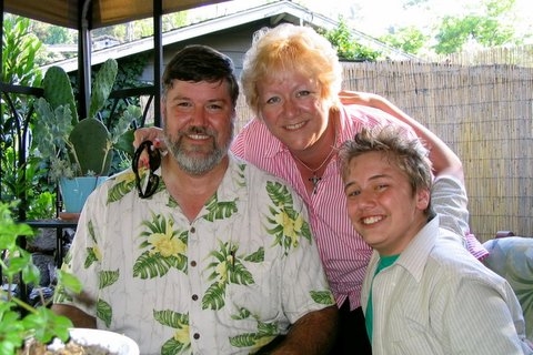 Mark Nelson, wife Monica, and son Luke 6/3/06