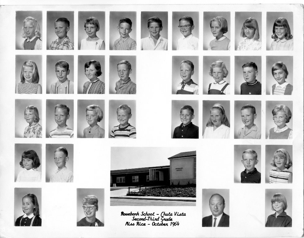 Rosebank Elementary, October 1964, 2nd/3rd Grade. Submitted by Roy Bottger