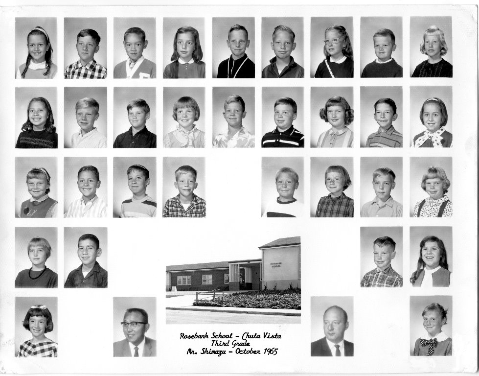 Rosebank Elementary, October 1965, 3rd Grade. Submitted by Roy Bottger